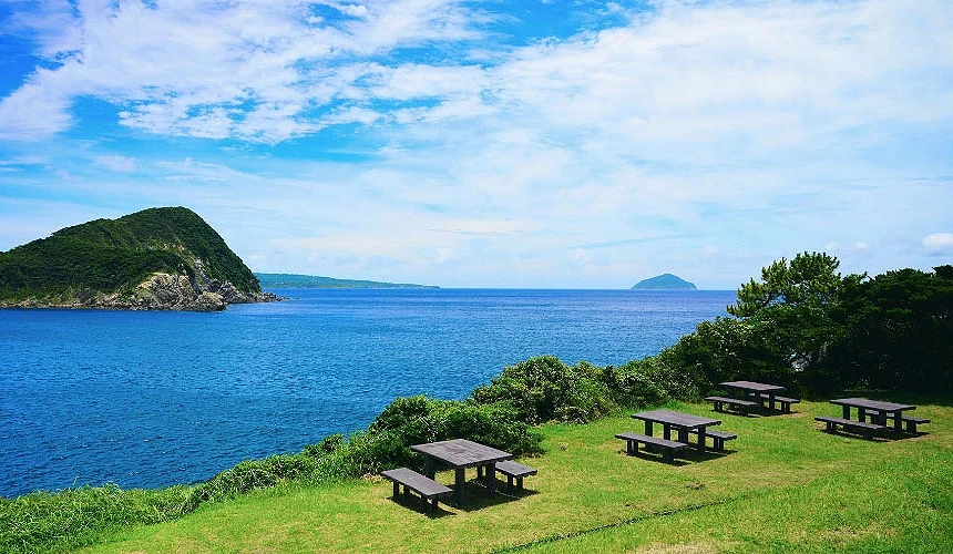 「魚津崎公園(魚津ヶ崎公園)」可眺望海天一線提供:五島市
