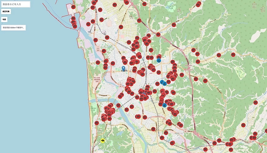 秋田縣熊出沒地圖