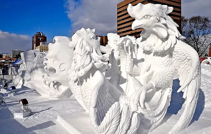 2025札幌雪祭的雪人