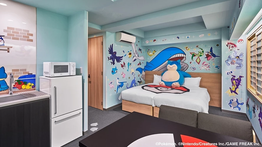 有巨大卡比獸陪睡的寶可夢房