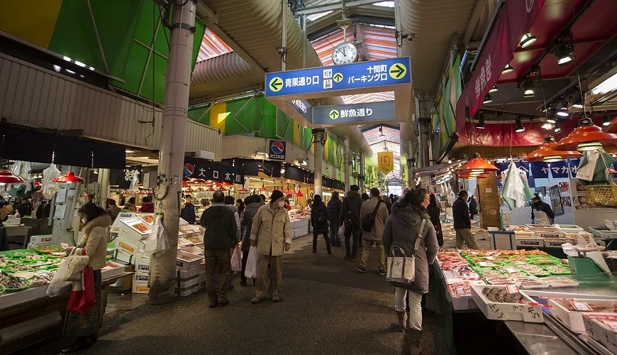 近江町市場場內一隅