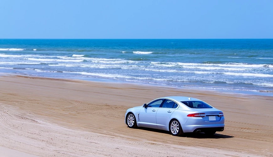 可以行駛車輛的千里濱海岸公路