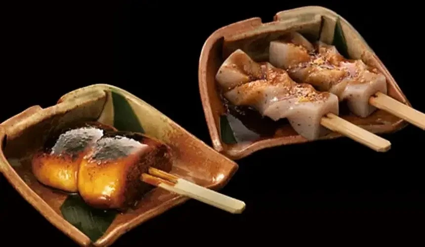 烤日式饅頭和味噌蒟蒻