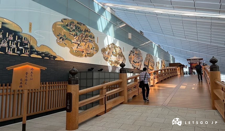 日本檜木所建造並還原2分之1江戶時期日本橋的寬度和長度