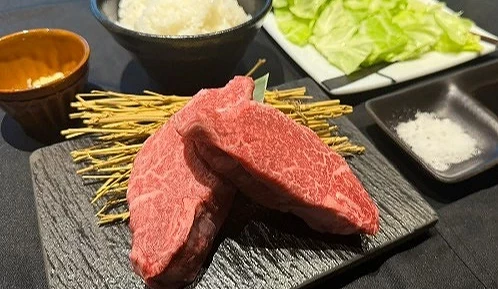 神戶牛菲力套餐肉品照