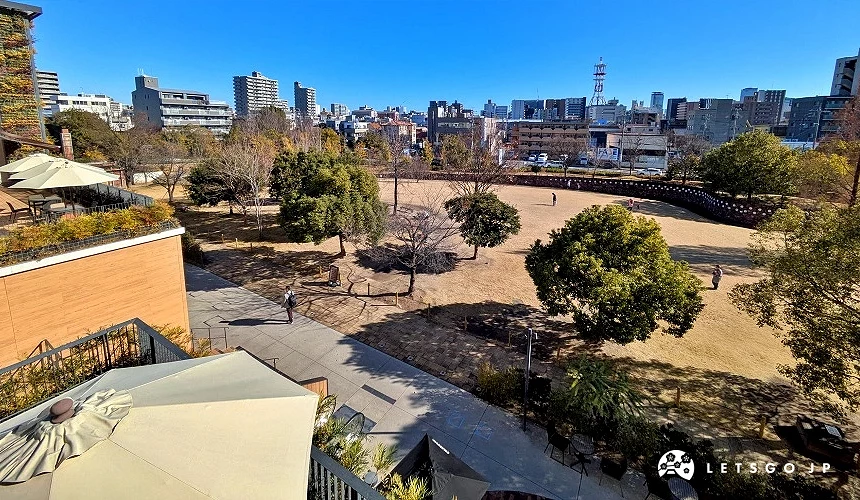 露臺區與則武之森的煙囪廣場和名古屋市景