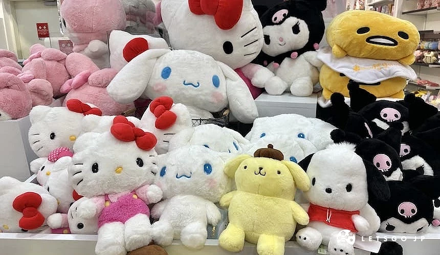 Hello kitty 大耳狗 庫洛米等角色的填充娃娃