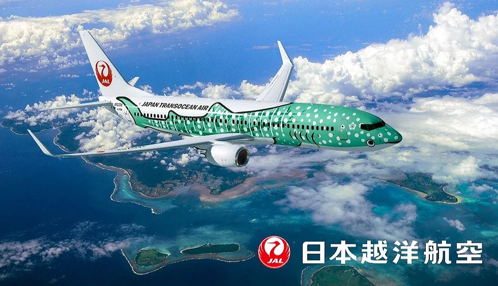 JTA 航空以鯨鯊為主題的飛機外觀