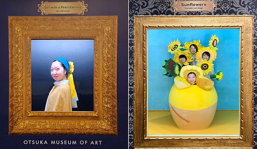 「Art Cosplay」活動讓參觀者可以扮演藝術畫作,為展覽帶來更多有趣互動提供:大塚國際美術館