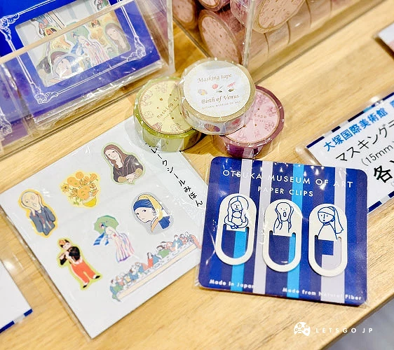 大塚國際美術館原創商品:貼紙、紙膠帶、書籤攝影:Angie