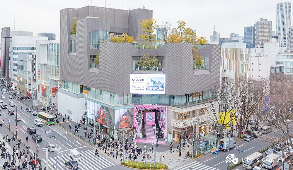 OMOKADO建築外觀粉色大門