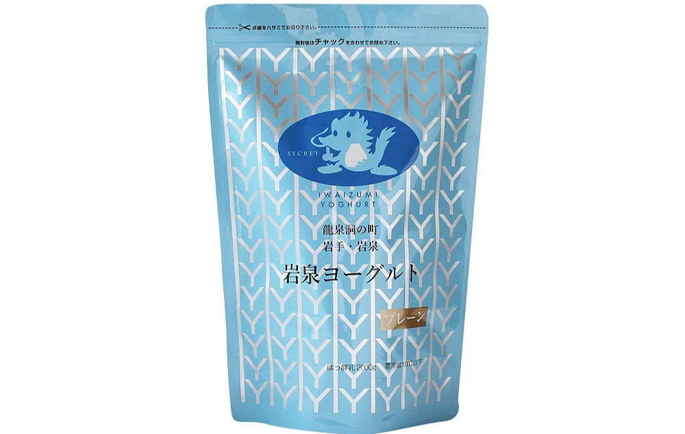 藍色袋裝的優格