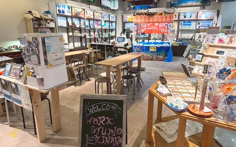 日本沖繩恩納村WORK STUDIO KIRARA店內環境