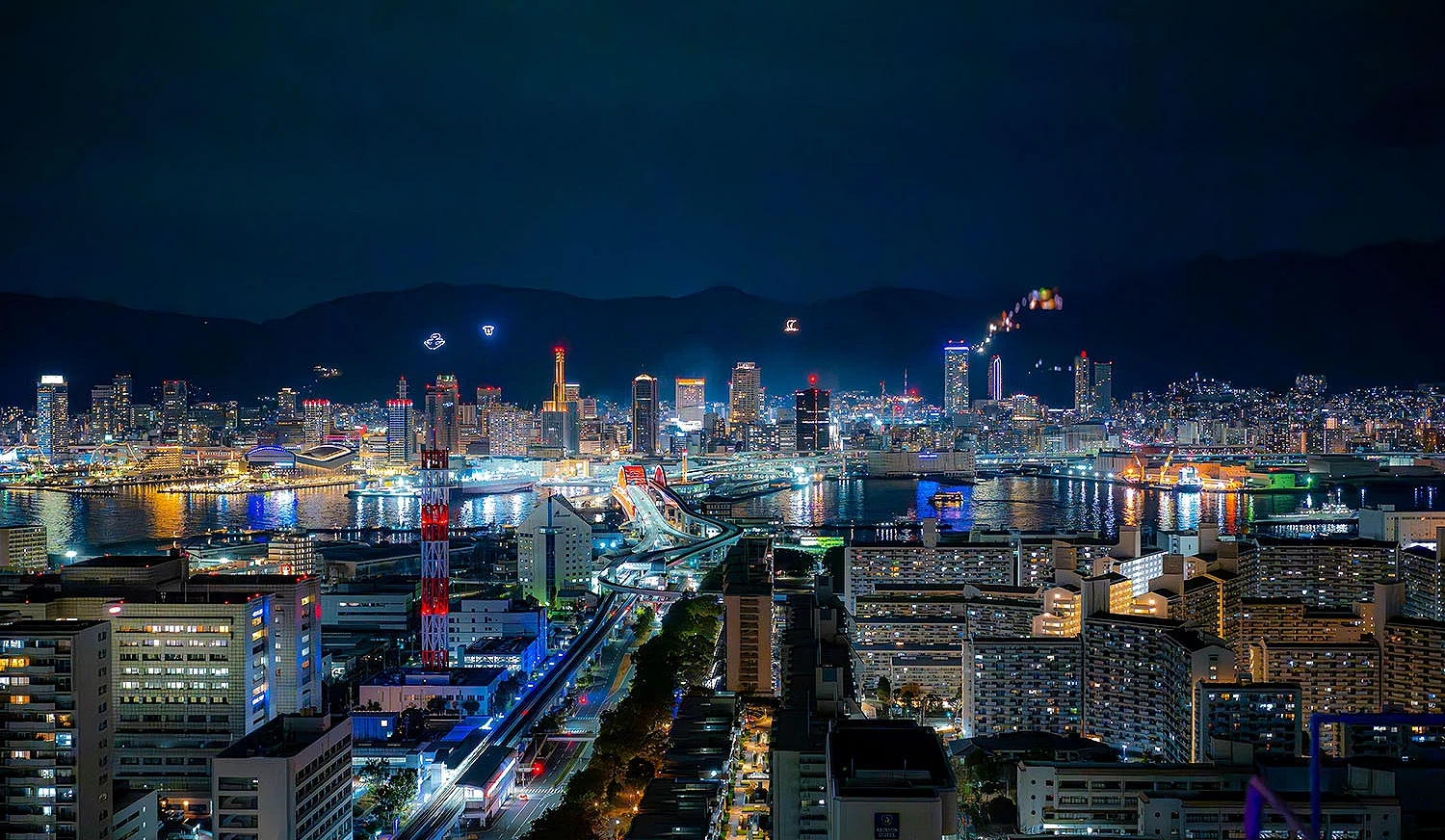 屋頂展望台「SORAFUNE 神戶」夜景