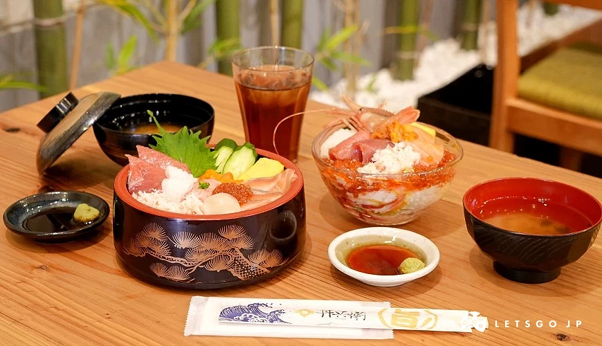 招牌限定「大正玻璃風鈴丼」與「小樽朝市丼」