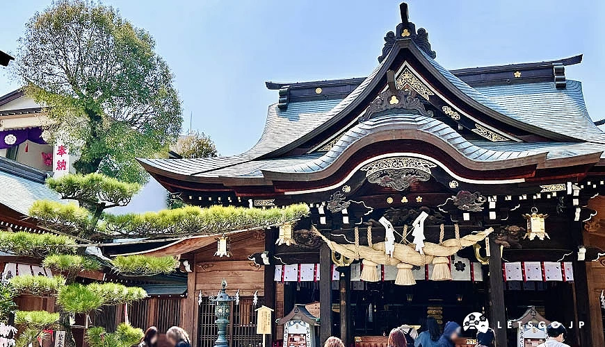 栉田神社本殿正面外观