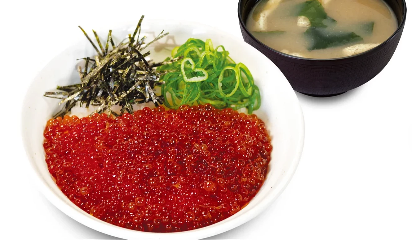 松屋北海道鲑鱼卵丼