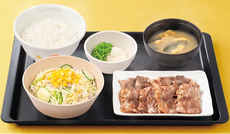 松屋牛烧肉定食