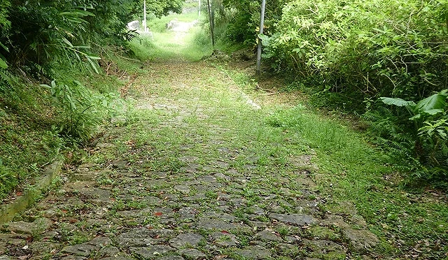 由石叠铺成的道路