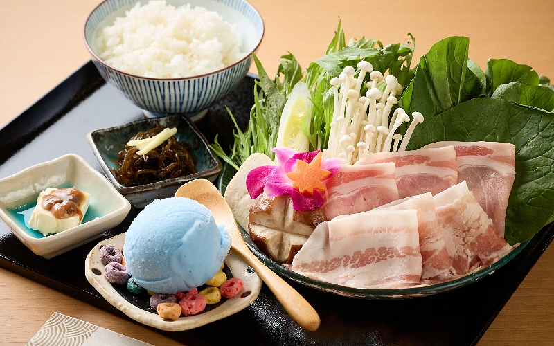 阿古豬火鍋套餐附冰淇淋甜點
