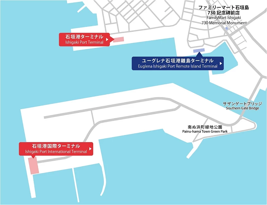 石垣島渡輪碼頭地圖