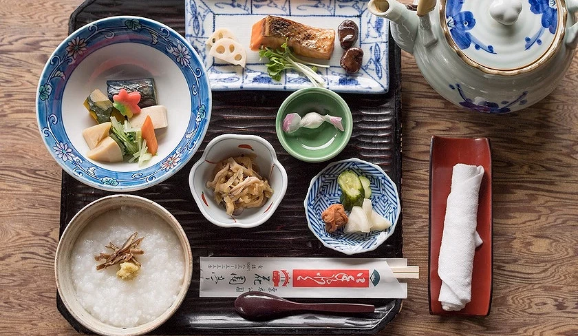 花园亭的朝粥套餐