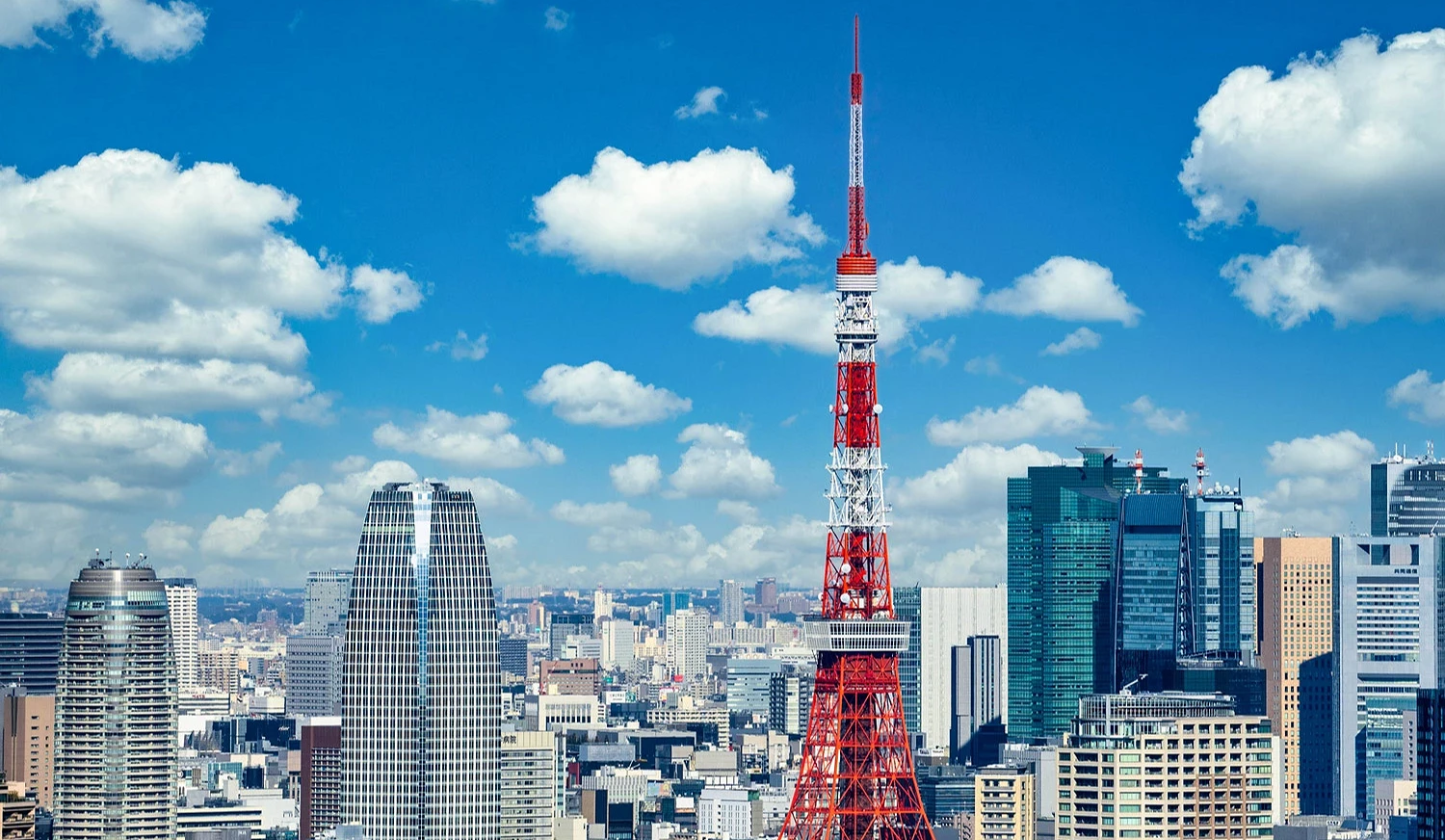 東京鐵塔外觀與東京市景