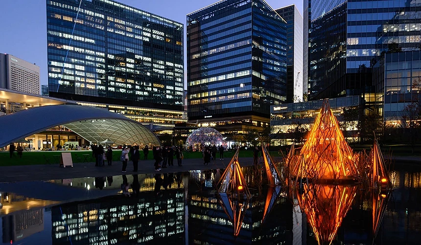 GRAND GREEN 大阪园区绿地与大楼