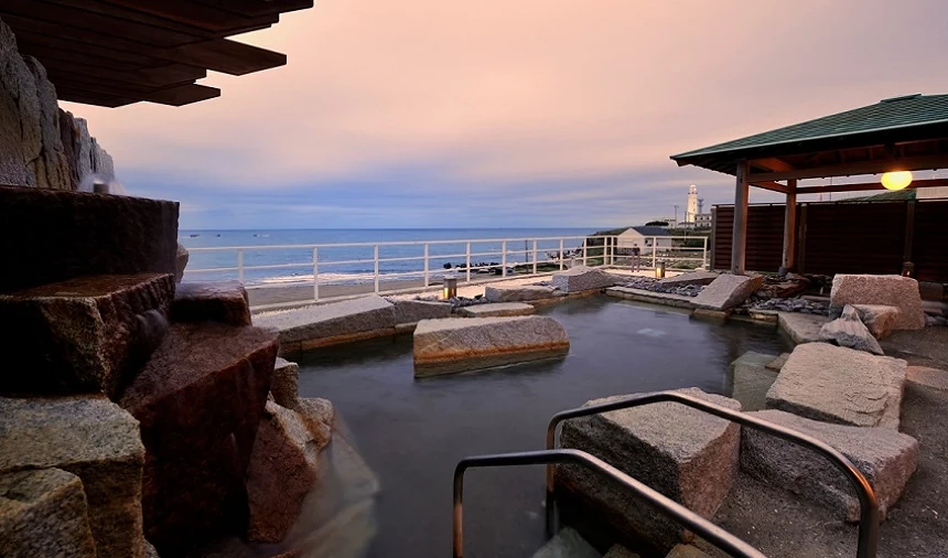 铫子海景温泉欣赏日落