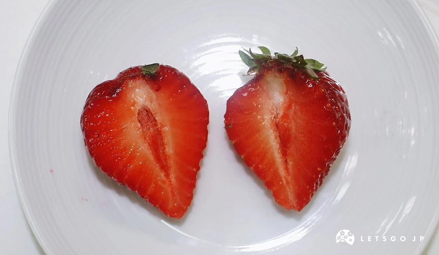 福冈县的「甘王」草莓剖面