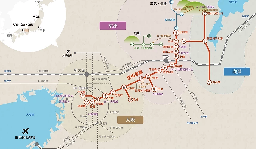 京阪電車路線圖