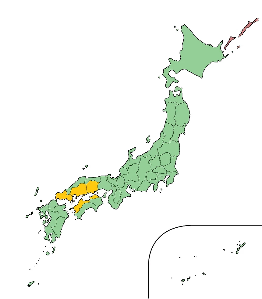日本地图