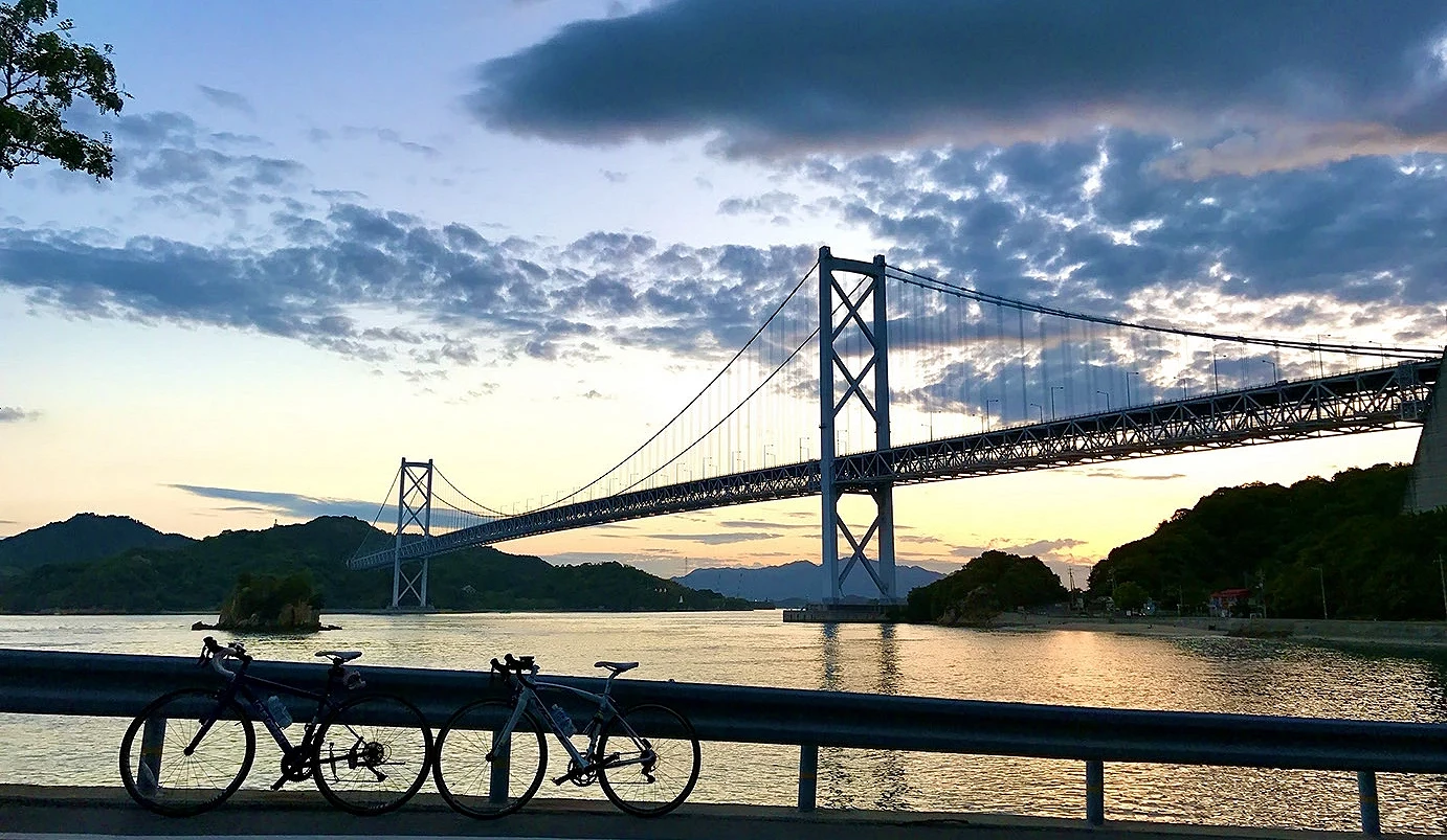 骑行途中可欣赏夕阳景色