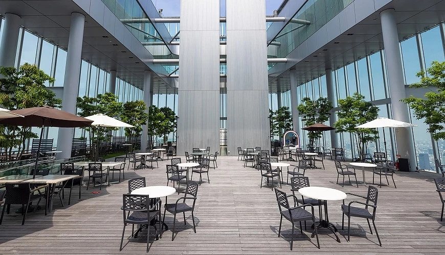 sky garden 空中花园用餐区